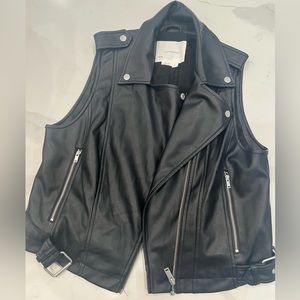 Brand new Anthropologie faux leather vest